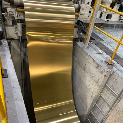 Ti Gold PVD 3mm Stainless Steel Strip 201 304 Hairline Surface