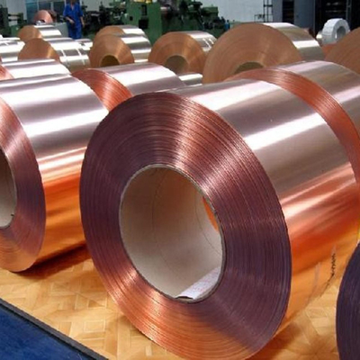 0.15-5.0mm 99.99% C11000 Pure Copper Coil Foil Strip For Electronics