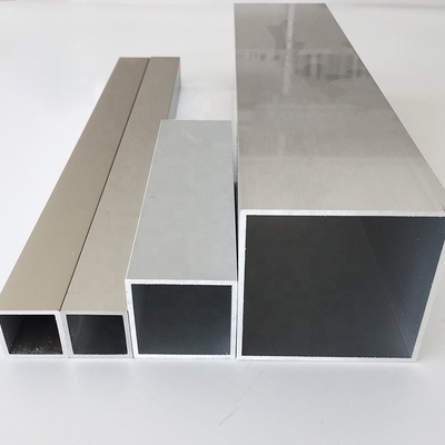 Mat Anodizing Bending Aluminium Tubing Square Alloy Rectangular Section Tube